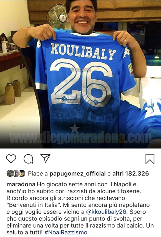 Maradona Ricordo Ancora Gli Striscioni Che Recitavano Benvenuti In Italia Hellas News
