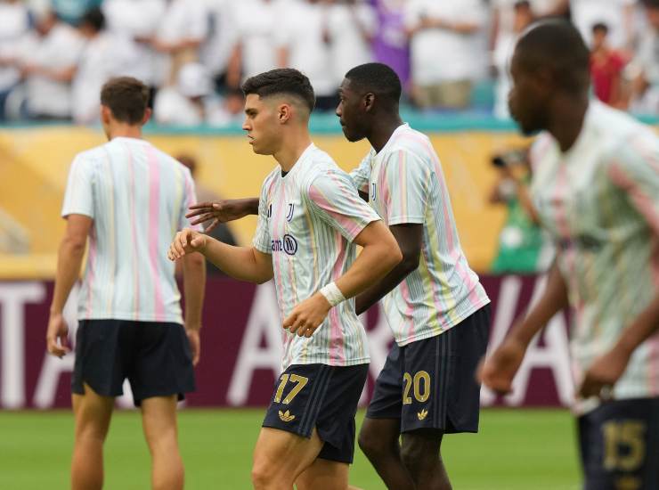 Il centrocampista della Juventus Vasilije Adzic