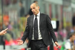 Massimiliano Allegri durante Milan-Cremonese