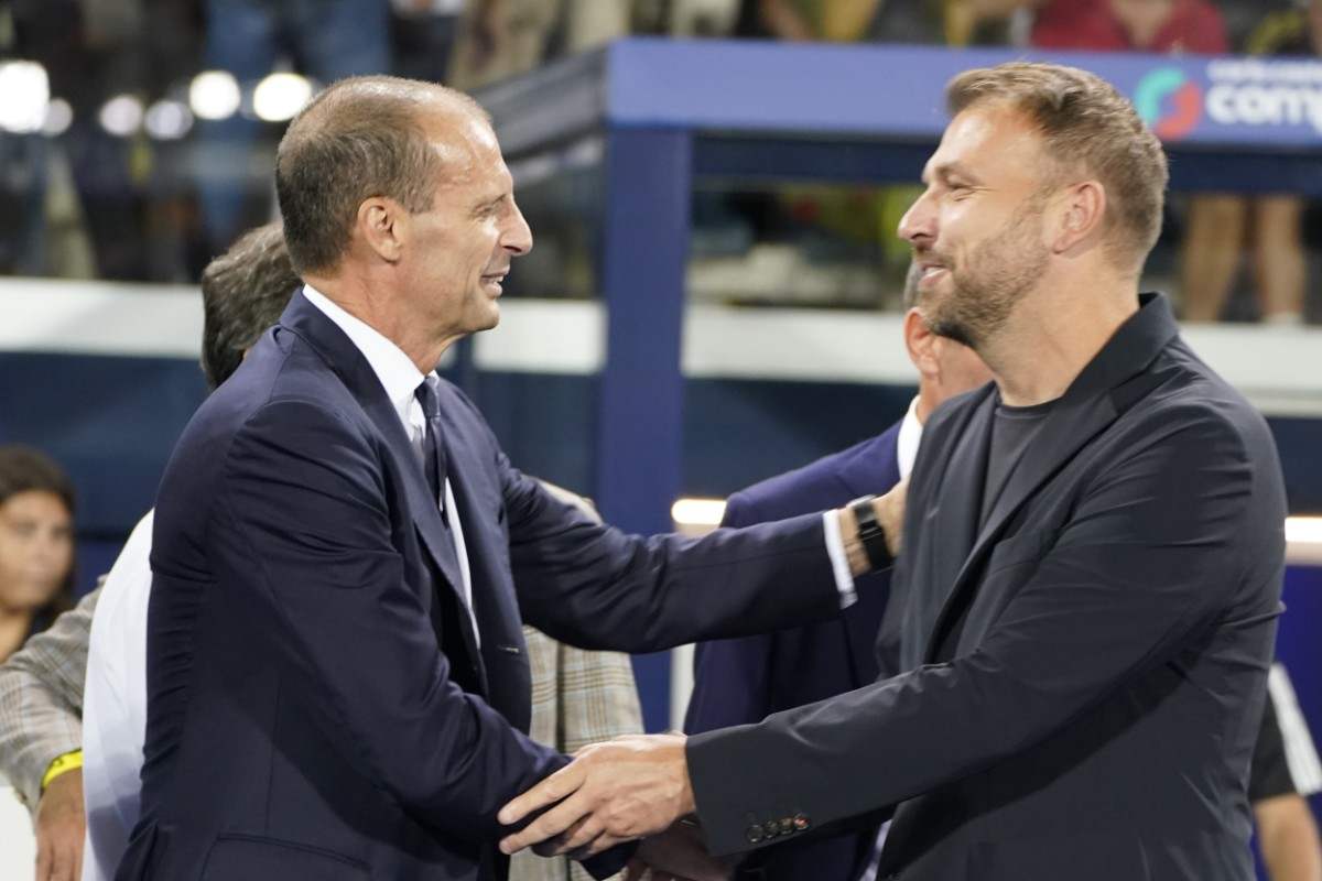 Allegri e Zanetti si salutano