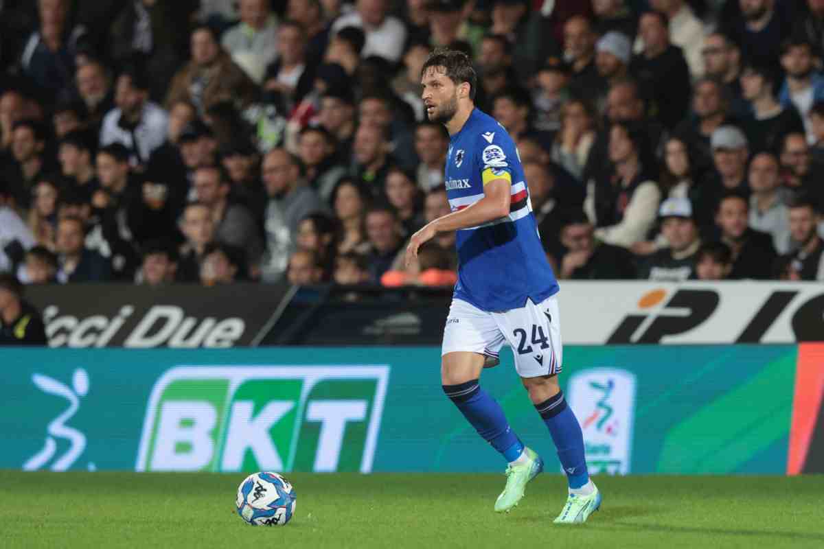 Bereszyński con la maglia della Sampdoria