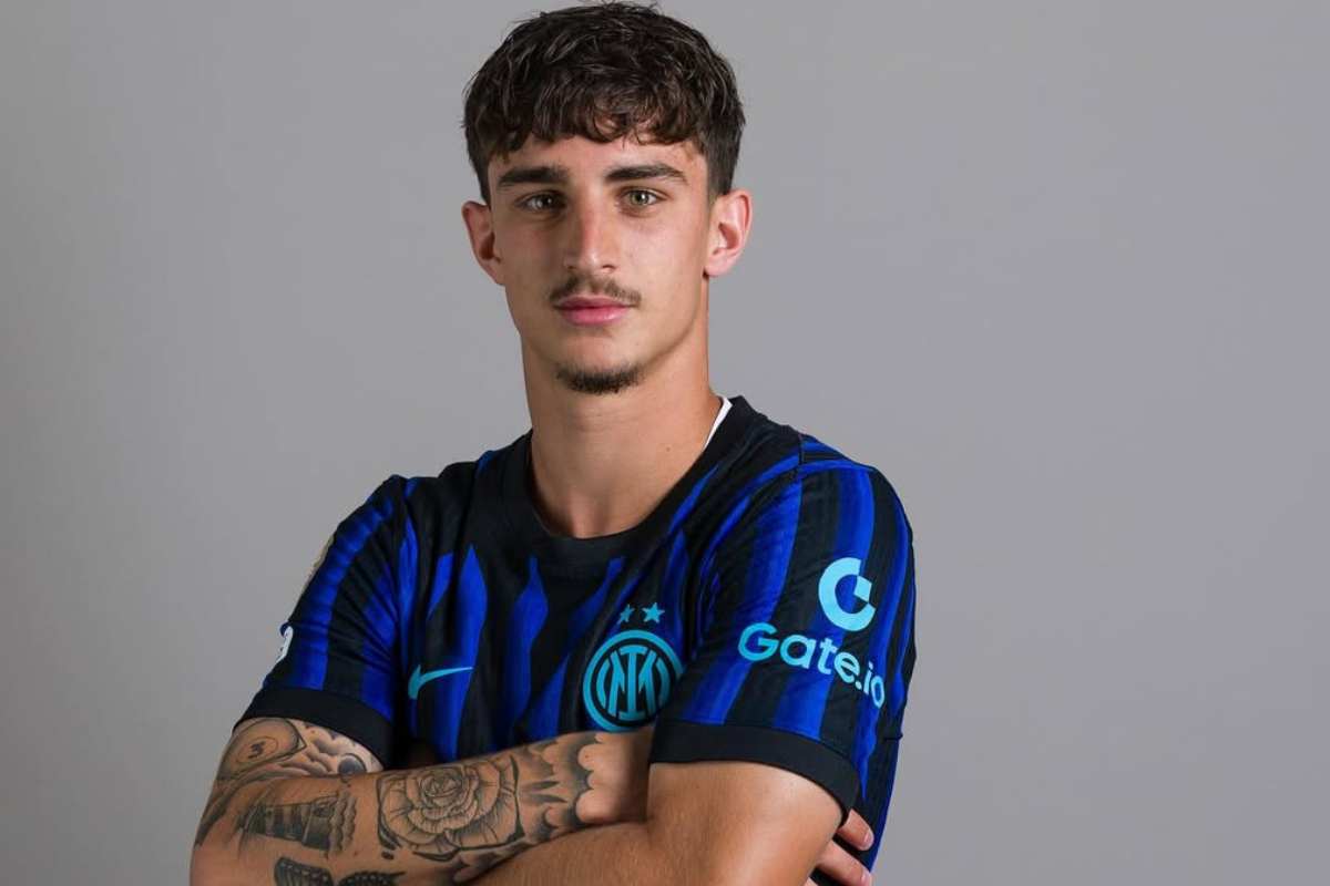 Matteo Cocchi con la maglia dell'Inter