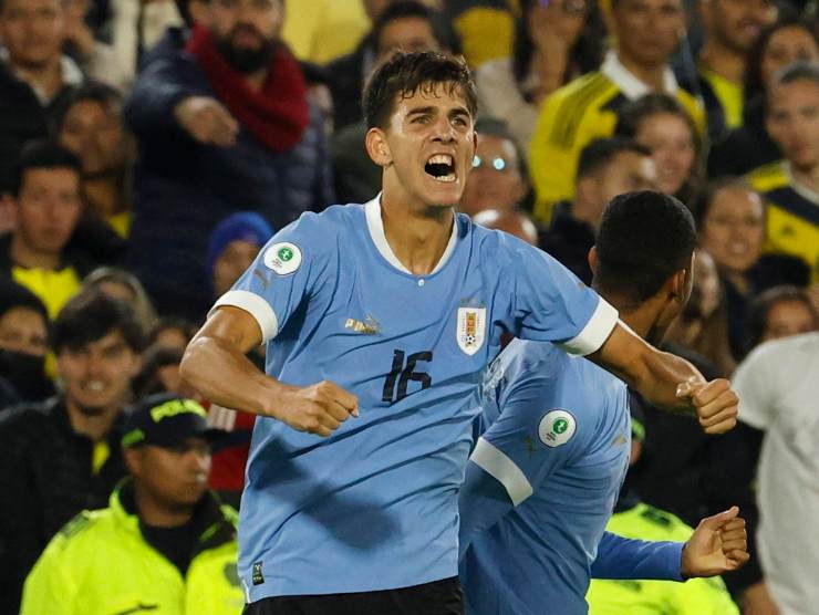 Facundo Gonzalez esulta dopo un gol