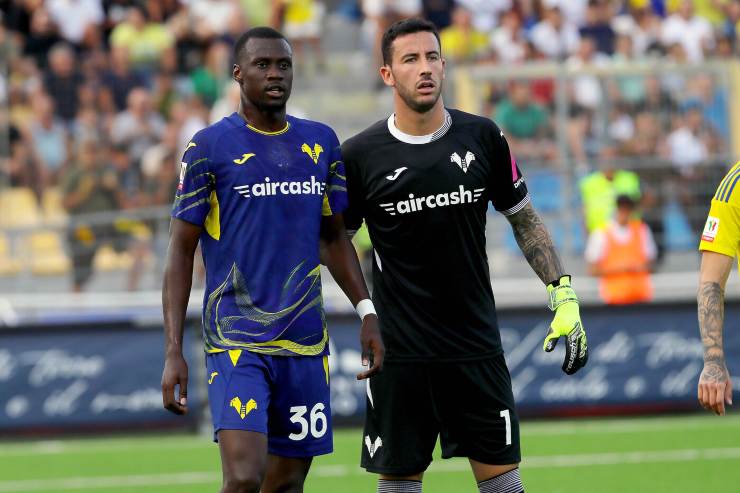 Lorenzo Montipò col compagno di squadra Niasse
