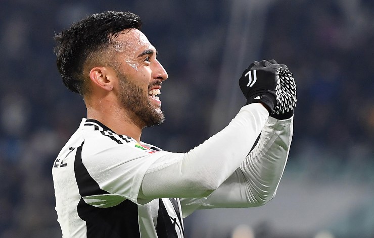 Nico Gonzalez esulta dopo il gol