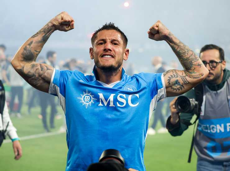 Il difensore del Napoli Pasquale Mazzocchi