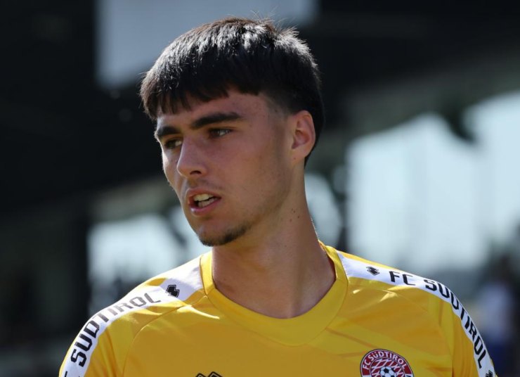 Raphael Kofler con la maglia del Sudtirol