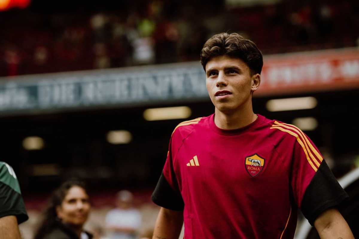Alessandro Romano con la maglia della Roma