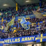 Tifosi dell'Hellas Verona allo stadio