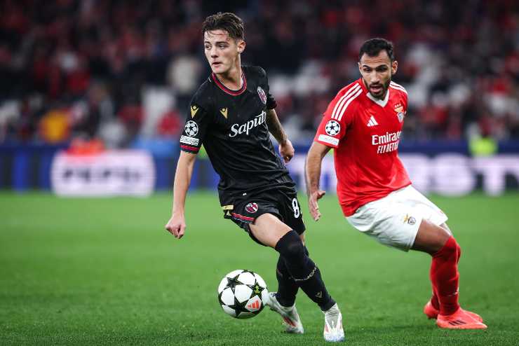 Urbanski in azione in Champions League