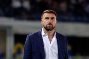 L'allenatore del Verona Paolo Zanetti