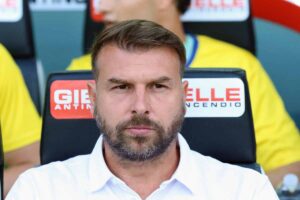 L'allenatore del Verona Paolo Zanetti