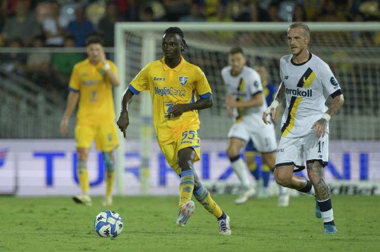 Darboe in campo con il Frosinone