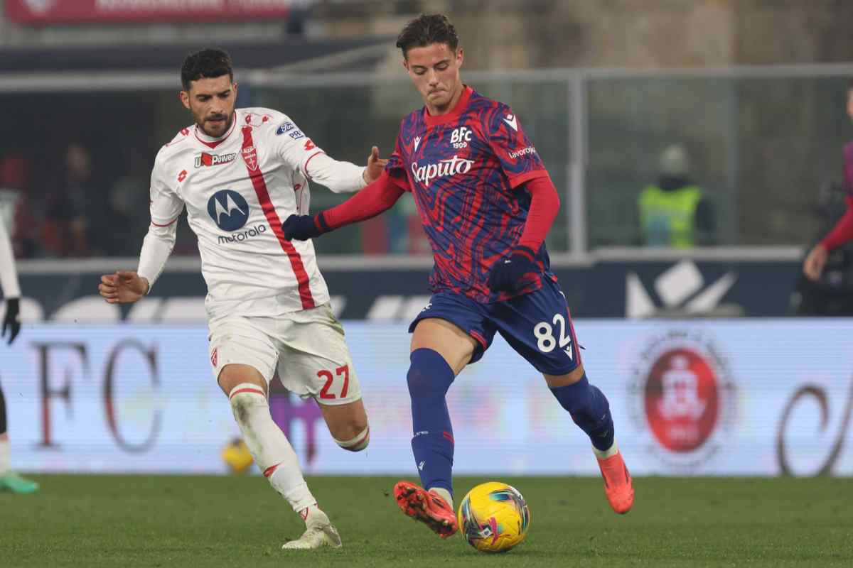 Urbanski con la maglia del Bologna