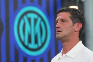 Il tecnico nerazzurro Cristian Chivu