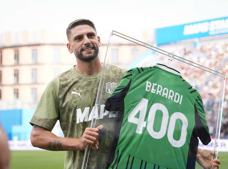 L'attaccante del Sassuolo Domenico Berardi