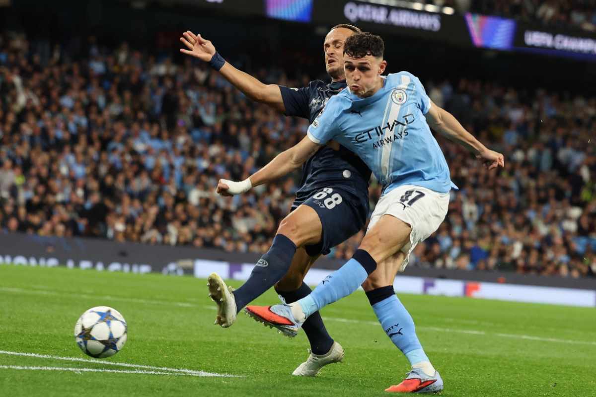 Foden in azione col City