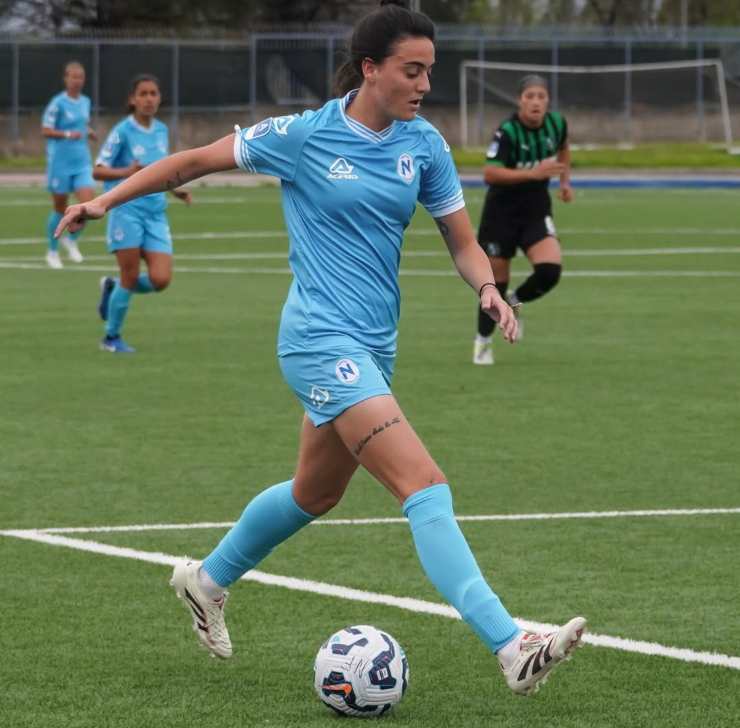 Ginevra Moretti in azione col Napoli