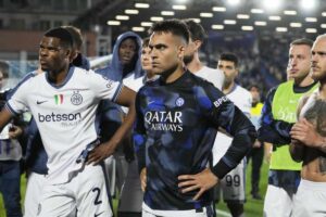 La delusione de giocatori dell'Inter