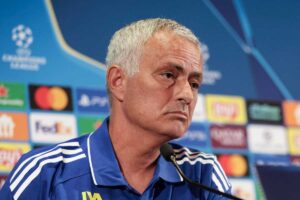 Jose Mourinho in conferenza stampa
