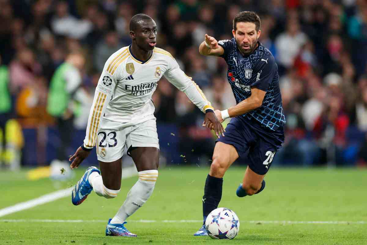 Ferland Mendy in azione con il Real Madrid