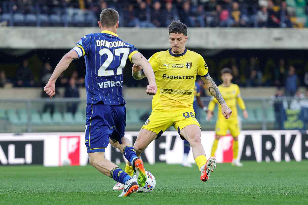 Dawidowicz in campo con il Verona