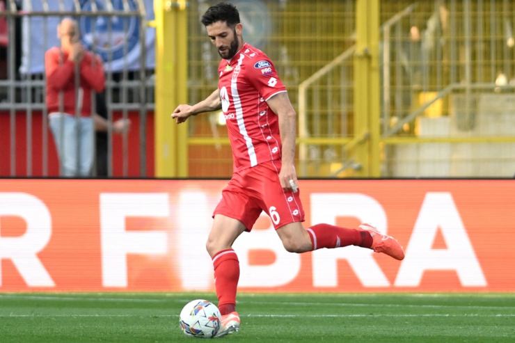 Roberto Gagliardini in azione col Monza