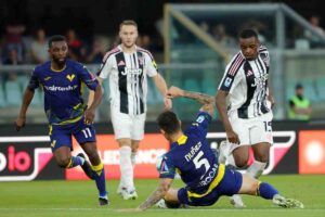 Verona e Juventus in campo