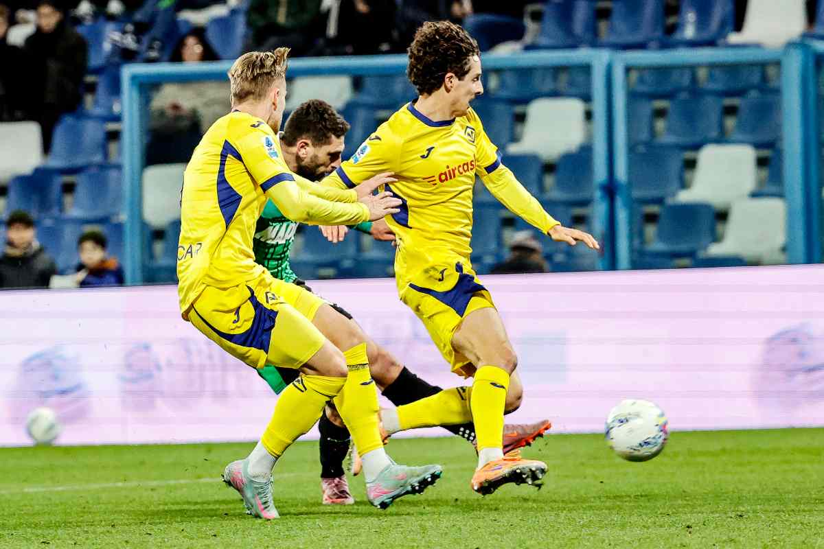 Giocatori dell'Hellas Verona in campo